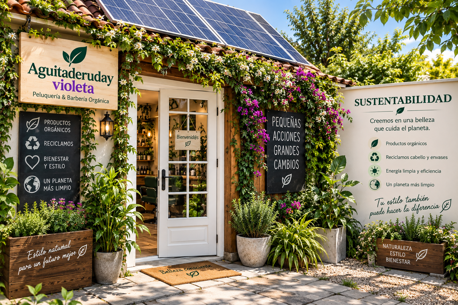 Fachada sustentable con energía solar